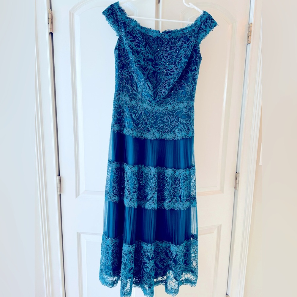 Designer Tadashi Shoji Midi Dress from Neiman Marcus